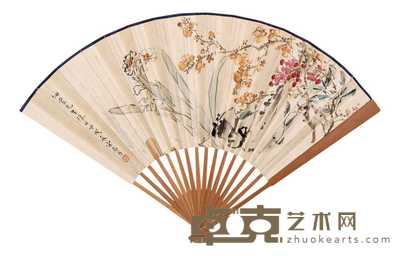 宋君方 三清图 成扇